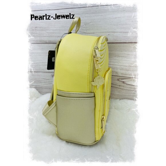Loungefly Disney Princess Beauty & Beast Belle Yellow Dress Mini Backpack NWT main image 5